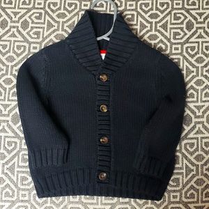 Navy Blue Button Down Sweater